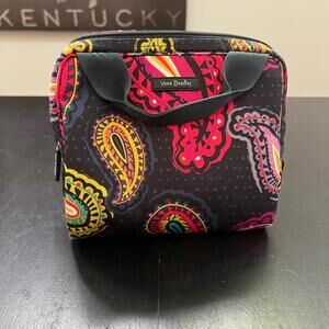 Vera Bradley Black Lunch Bag with Paisley Design